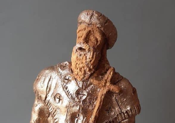 Ethiopian Priest Sculpture | Addis Market