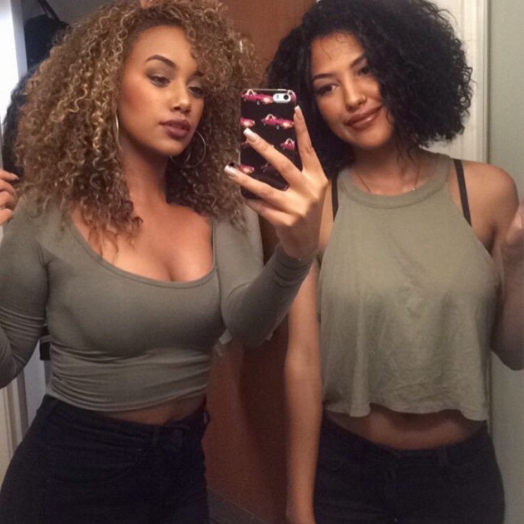 Habesha beauties  Follow @blainee_ and @crystaaaal_