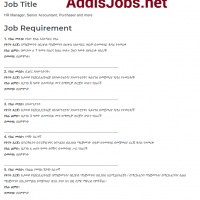 5 Latest Addis Zemen Jobs in Ethiopia