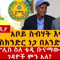 አቦይ ስብሃት እና እስክንድር ነጋ በአንድ ክፍል | ፖሊስ ስለ ቴዲ ቡናማው ገዳዮች ምን አለ?