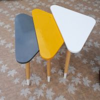 Multi-color Triangle Shaped Tables | Addis Market