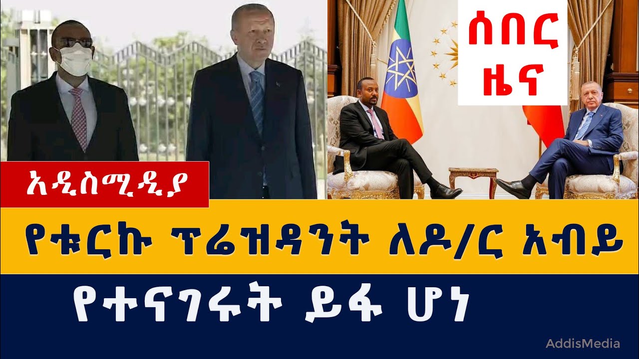 Addis Media:ዶ/ር አብይ እና የቱርክ ፕሬዝዳንት | Erdoğan backs peaceful resolution to Ethiopia’s Tigray conflict