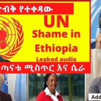 Breaking News: አፈትልኮ የወጣው የድምጽ ማስረጃ | የባለስልጣናቱ ሚስጢር እና ሴራ | UN leaked audio