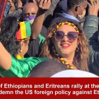 Ethiopians and Eritreans Protest at the White House Washington DC