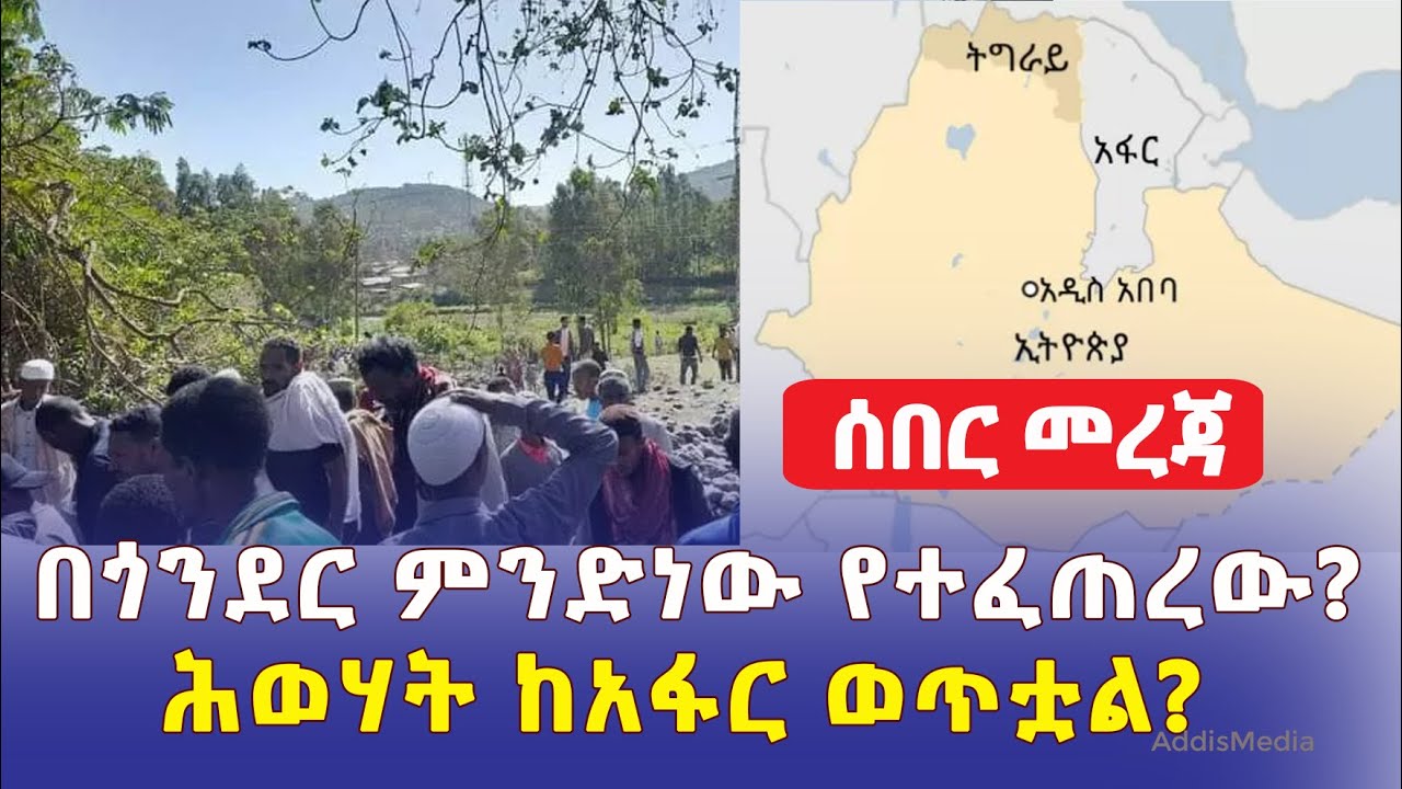 [ሰበር መረጃ] በጎንደር የተፈጠረው ምንድነው? | ሕወሃት ከአፋር ወጥቷል? | Gonder | Ethiopia