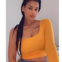 wearing our One Shoulder Long Sleeve Top  and HERONFASHION – Long Sleeve drawst Habesha Girls