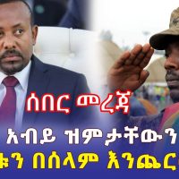 [ሰበር ዜና] ጠ/ሚ አብይ ዝምታቸውን ሰበሩ | "ጦርነቱን በሰላም እንጨርሳለን" | Ethiopia | Abiy Ahmed | Addis Daily አዲስ ደይሊ
