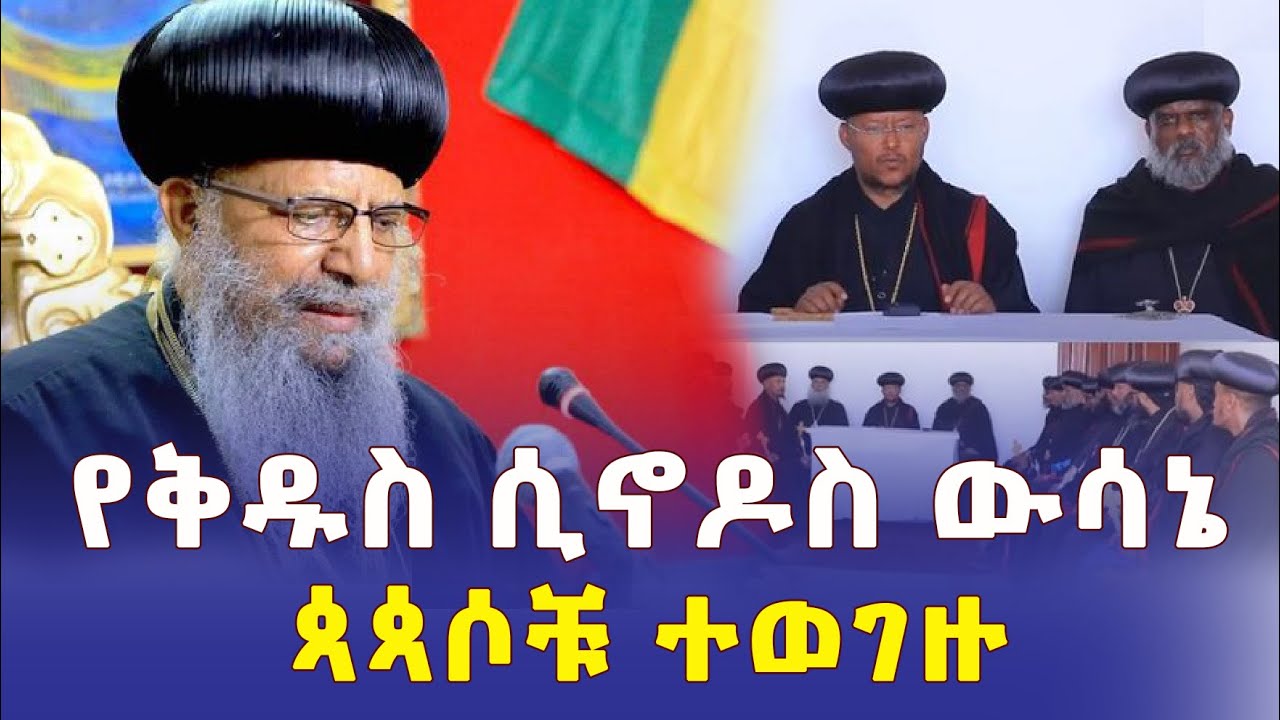 Ethiopia: [ሰበር ዜና] ቅዱስ ሲኖዶስ ውሳኔ አስተላለፈ | "ተወግዘዋል" - Addis Daily News