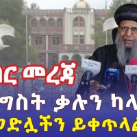 Ethiopia: [ሰበር መረጃ] የሲኖዶስ ጠንካራ ውሳኔ | "መንግስት ቃሉን ካላከበረ ተጋድሏችን ይቀጥላል" - Addis Daily አዲስ ደይሊ