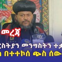 Ethiopia: [ሰበር መረጃ] ቤተ ክርስትያን መግለጫ ሰጠች | ከፖሊስ በተተኮሰ ጭስ ሰው ሞቷል - Addis Daily