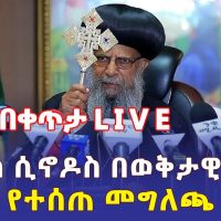 Ethiopia: ከቅዱስ ሲኖዶስ በወቅታዊ ጉዳይ የተሰጠ መግለጫ | LIVE - Addis Daily
