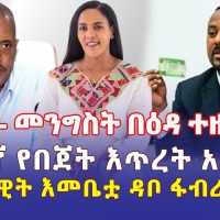 Ethiopia: [ሰበር መረጃ] መንግስት በዕዳ ተዘፍቋል | ከፍተኛ የበጀት እጥረት አጋጥሟል | የቀዳማዊት እመቤቷ ዳቦ ፋብሪካ ተዘጋ - Addis Daily